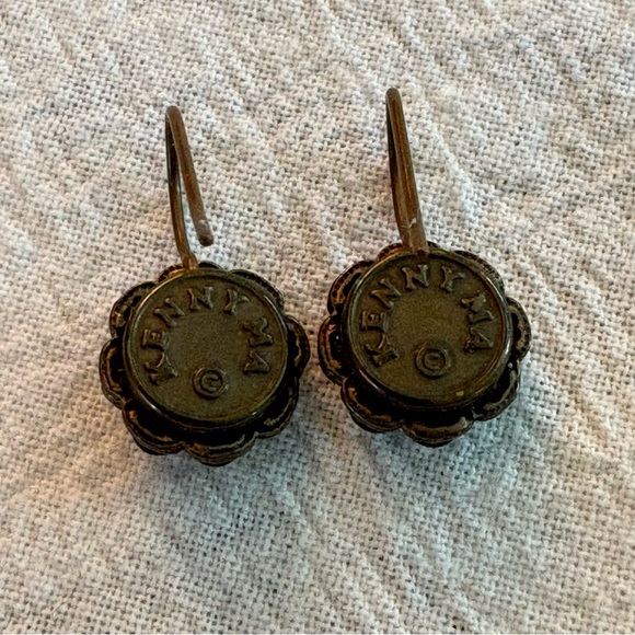 KENNY MA Green Swarovski Crystal Earrings - Picture 4 of 9